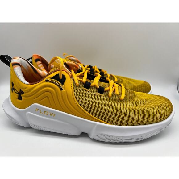 Under Armour Flow FUTR X 2 Yellow Basketball Shoes Men's Size 12.5 NEW - Picture 1 of 12